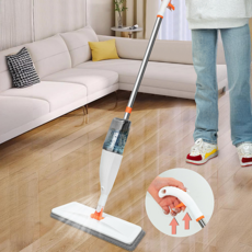 물분사 밀대 걸레 건식 습식 쉬운 바닥 청소 물 거실 와이드헤드, 1개