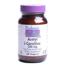 Bluebonnet 乙酰左旋肉鹼膠囊 250mg, 60顆, 1罐