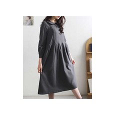 패션스타트 패턴인 P1602 여성 플랫칼라 롱원피스 옷 패턴 옷본 도안, 1개, 혼합