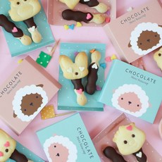 얀얀 동물 빼빼로만들기세트 초콜릿 막대과자 DIY, 1개