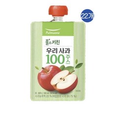 풀무원 우리 사과100 주스 풀스키친, 22개, 100ml