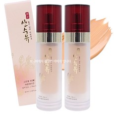 (1+1 1세트)산수유 고은 진 리퀴드 한방 파운데이션 21호 라이트 베이지, 라이트베이지, 2개