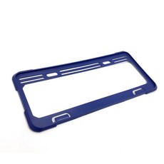 圓夢工廠 超質感車牌框 牌照框 汽車貨車 新型7碼車牌專用 造型時尚多色系 車牌保護框, 深邃藍 粗角型設計, 1個