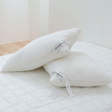 옵티머스 국내산 마이크로화이바 항균 호텔 목편한 베개솜, 화이트 프리미엄, 2개