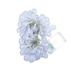 超大氣泡球燈串 2.3公分直徑氣泡球燈串 戶外防水燈串 氛圍燈 LED燈串 燈條 露營燈 復古燈串 愛迪生燈串 氛圍感, 1個, 10M80燈（三節電池款）