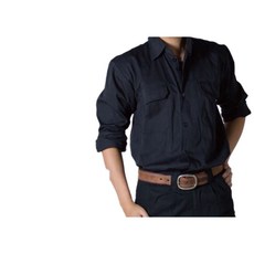 《豐華圓華》全新CVC工作服 - 耐磨透氣, 深藍色, 1個