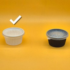 일회용 다회용 국용기 105파이 중 백색 소스 밥 국물 배달 포장용기 전자렌지용 백색, 500개, 1개