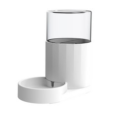 美芙 簡易式給水器 2.5L 自動止水 貓/小型犬適用, 簡易給水器-純淨白, 1個