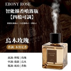 MAIJUEKA 智能擴香噴霧瓶 四檔調節香氛機, 智能擴香瓶【四檔可調】【烏木玫瑰】1入