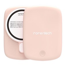 로랜텍 파스텔 아이폰 맥세이프 갤럭시 고속 무선충전 보조배터리 QC3.0 5000mAh, 핑크, MB-15