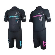 Aquasport 3.5mm鯨脂橡膠兒童防寒衣 兒童保暖衣 潛水服 浮潛防曬兩色