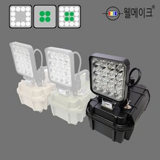 웰메이크 다색 집어등(다이얼타입) 3컬러 USB 갈치 호래기 갑오징어루어 볼락 보조배터리 미포함, 1개, 블랙, 다이얼타입+보조배터리미포함