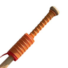 정글 배트 그립 클래식 야구 배트 테이프 실리콘 원터치 야구 낚시 테니스, 오렌지, 1개