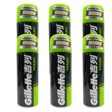 Gillette 吉列 刮鬍泡 清新檸檬, 333g, 6個