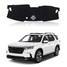 HIRUFAIT 대시 매트 대시보드 커버 혼다 파일럿 2023 2024 2025 LHD 커버 패드 카펫 미끄럼 방지 자외선 차단 23-25 폴리에스터 220685, 23-25 (Polyester)