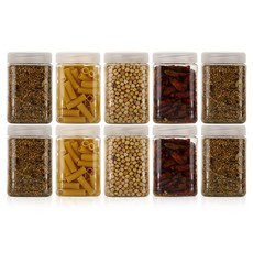 냉장고 사각(화이트) 보관용기(중 600ml) 10개, 1세트, 10개입