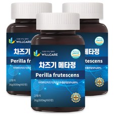 윌케어 차즈기 메타정 국내산 추출물 600mg x 60정, 9개