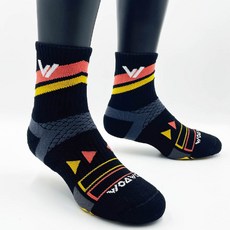 WOAWV 能量激發登山襪 中高筒, 1個, M(22-24cm)玫瑰粉