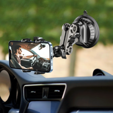 라온파인 차량용 화물차 핸드폰 거치대 흡착 전기차 트럭 대시보드 자동차 휴대폰 앞유리, 1개