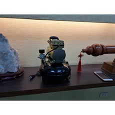 1/4HP 單缸空壓機 鋼彈模型美甲噴漆噴槍無油靜音, 1個, 金色,二聯式發票