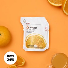 유기농 오렌지주스 오마이포켓 무설탕 팩 쥬스, 24개, 120ml