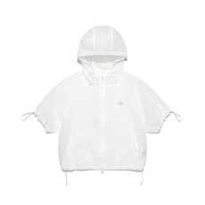[국내 매장품] LEE 우먼 나일론 반팔 후드 윈드브레이커 화이트 202620