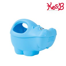 캐스비 네이처 모래별 친구들 하마물조리개, 하늘색, 131g, 1개
