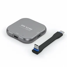 하요트 마그네틱 M.2 2230 NVMe 맥세이프 SSD 케이스 아이폰 15/16/17 프로 및 아이패드 프로레스용 외장, 02 Square SDD Enclosure