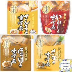 unbranded goods 일본직구 카네요시 홋카이도 레토르트 생선 반찬 모음 4종 세트(정어리조림 정어리조림 고등어조림 된장조림) 음식 원산지, 사이즈