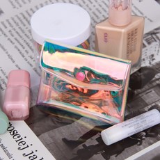 똑딱이 소 파우치 PVC 홀로그램