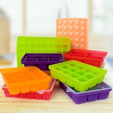 국내산 얼음틀 이유식 식자재 소분 냉동, 퍼플