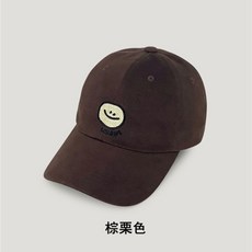 모자녀 춘추 패션 백합 캡슐 모자 ins 한국 MILLITAGE 귀여운 콩 만화 야구 모자, 갈색, 프리사이즈