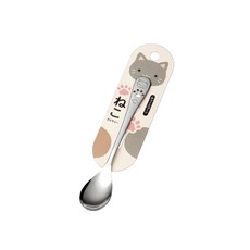 日本製ECHO 貓印不鏽鋼湯匙叉子蛋糕叉 WUZ屋子, 1個, 點心匙