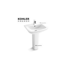 KOHLER Panache 瓷腳面盆 60cm K-17654K-0, 1個