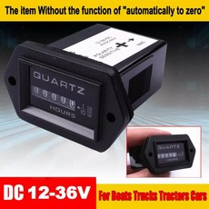 자동차 엔진 액세서리 DC12-36V 전기 기계식 시간 측정기 카운터 게이지 보트 트럭 트랙터 시간계 1 개, 1개