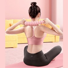 옆집샵 마사지 스틱 안마봉 퉁퉁 부은 다리를 시원하게 밀어주는 롤러 종아리, 1개, 블루