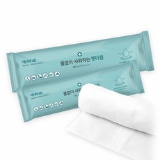 생분해원단 물없이 샤워 웻타월 대형 낱개 환자용품 입원 간호용 위생타올 목욕대체 위생용품