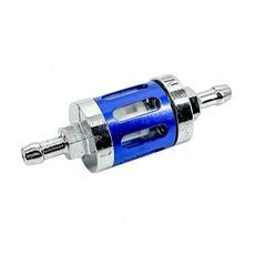 유니버설 오토바이 8mm 0.31인치 CNC 금속 알루미늄 대형 오일 필터 연료 필터 (SX SXF XC XCF XCW EXC CR, 04 Blue