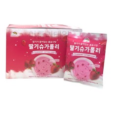 [슈가롤리] 롤 솜사탕 딸기 슈가롤리 10g, 10개