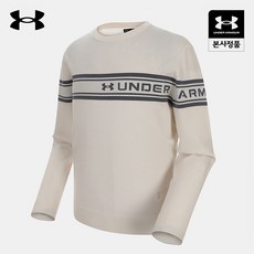 남성 UA골프 투어이슈 모달 보더 라운드 스웨터_U4FMSW002-0279