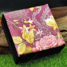中式古風花開富貴飾品收納盒, 1個, E//100*100*厚42mm/115