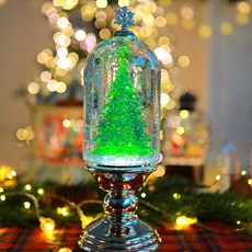 돔 트리 실버 오르골 장식 소품 장식 여자친구 집들이 선물 인테리어 소품