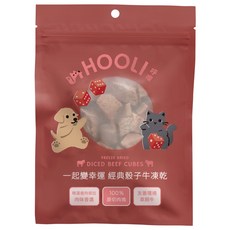 HOOLI 呼哩 經典骰子牛凍乾 30g 寵物原肉零食 1包/2包/4包/6包/12包組, 6個, 牛肉