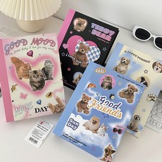 걸스코코 러블리펫 6공 포카바인더 + 속지30장 A5 포카앨범 콜렉트북 셀프 포토북 포토앨범, 강아지
