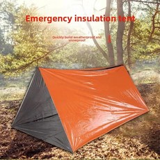 열 침낭 텐트야외 캠핑 재해 사태 알루미늄 호일 절연 대피소, 색상: 2. Orange, 1개