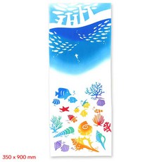 일본직구 검도 면수건 두건 언더더씨 35x90cm