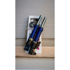 RRGS DIO 前叉 CNC 前避震 降低3cm, 黑頭藍身色,RRGS cnc 降3cm 前叉組, 1個