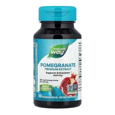 Nature's Way 紅石榴優質萃取膠囊 每份350毫克 60粒純素膠囊 滋養健康, 1個