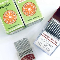 미싱부속 나나인치 쌍침바늘 DPx5 도원미싱, 1개