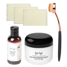 Eye Envy 淚痕清潔套組 貓狗祛除淚痕清潔 禮品套裝 贈送化妝棉片, 1套, 4 fl. oz. (118ml)